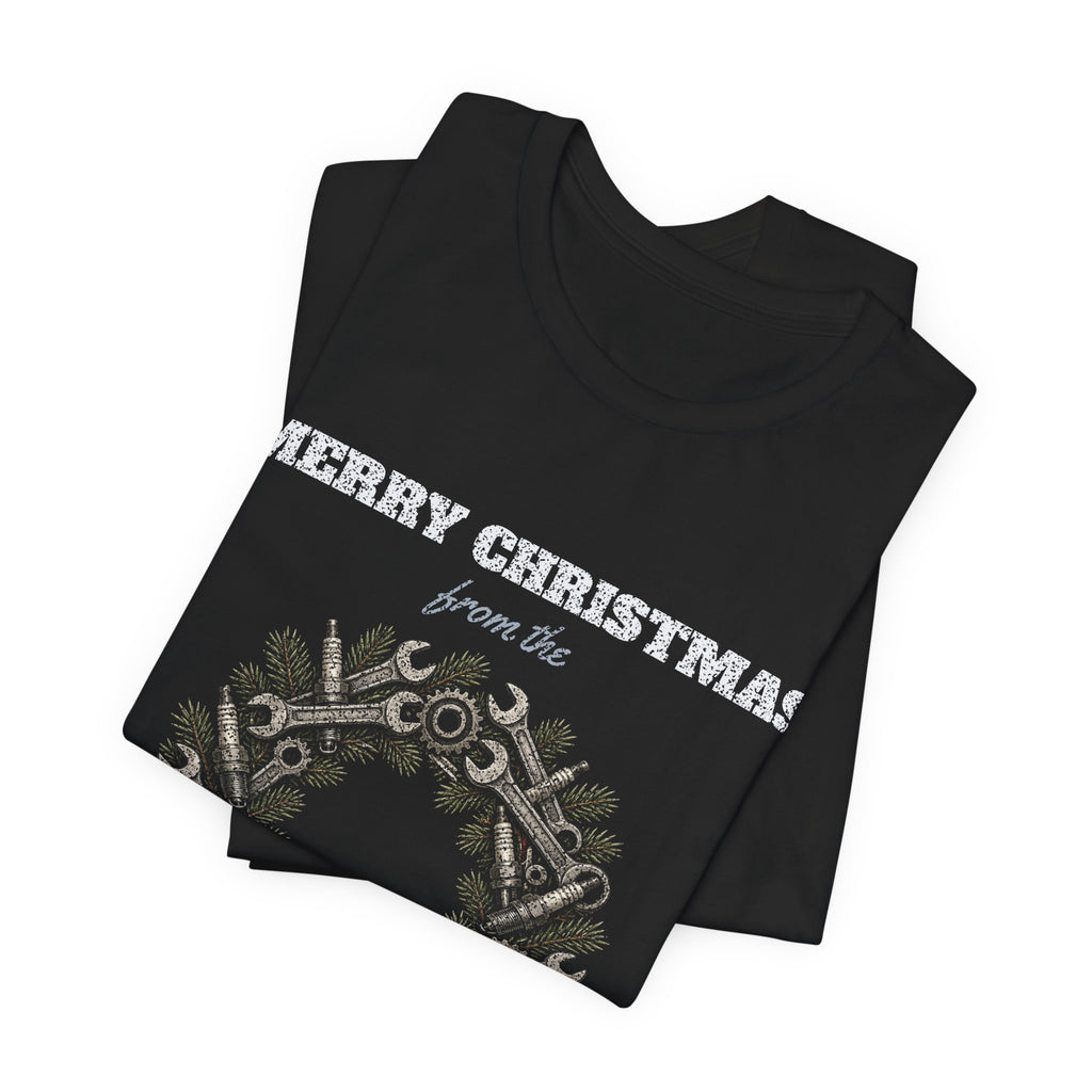 Merry Christmas from the Garage T-Shirt | Ride Ready Cycles