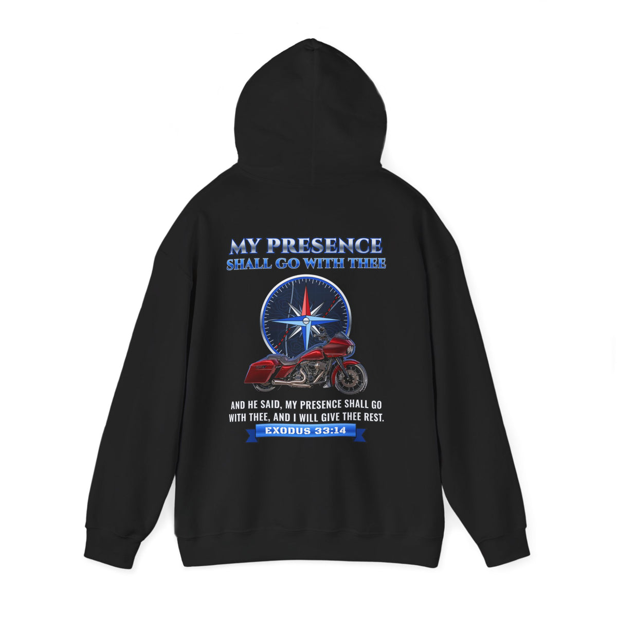 My Presence Shall Go With Thee, Exodus 33:14 Hoodie - view 3