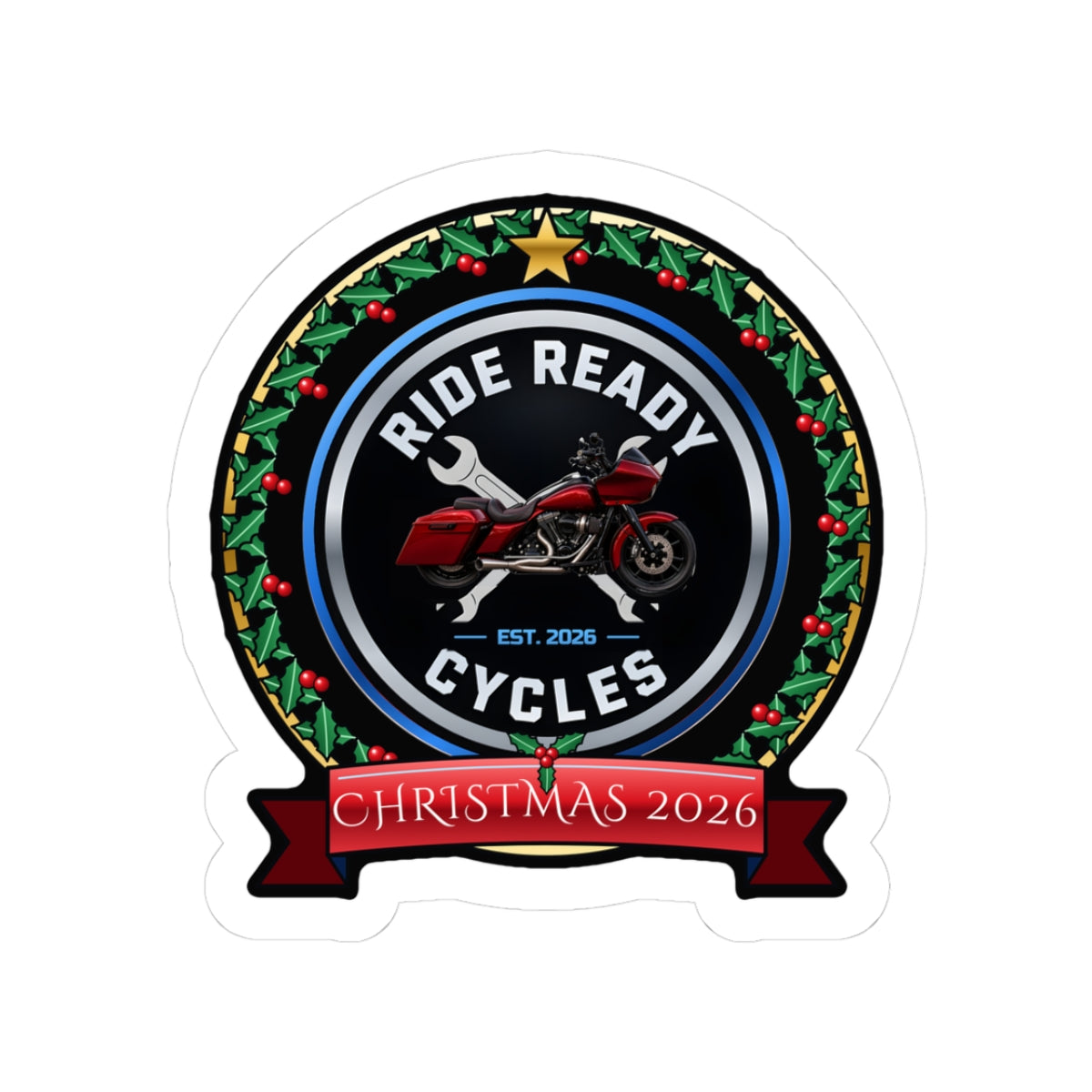 Ride Ready Christmas 2026 Sticker | Ride Ready Cycles