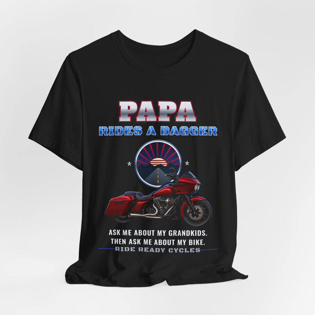 Papa Rides A Bagger Tee - view 4
