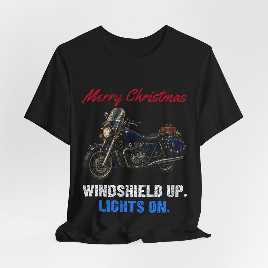 Windshield Up. Lights On. T-Shirt | Ride Ready Cycles