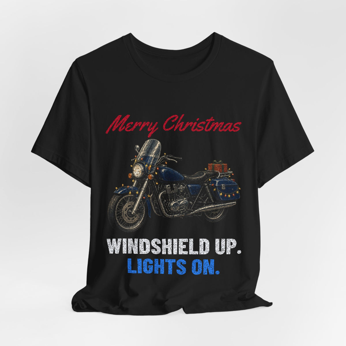 Windshield Up. Lights On. T-Shirt | Ride Ready Cycles