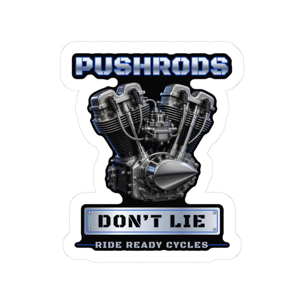 Pushrods Don’t Lie Shovelhead Sticker