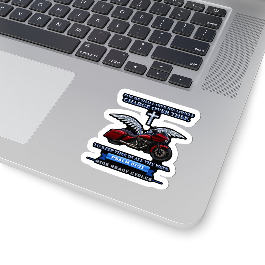 Psalm 91:11 Angels Over Thee Sticker