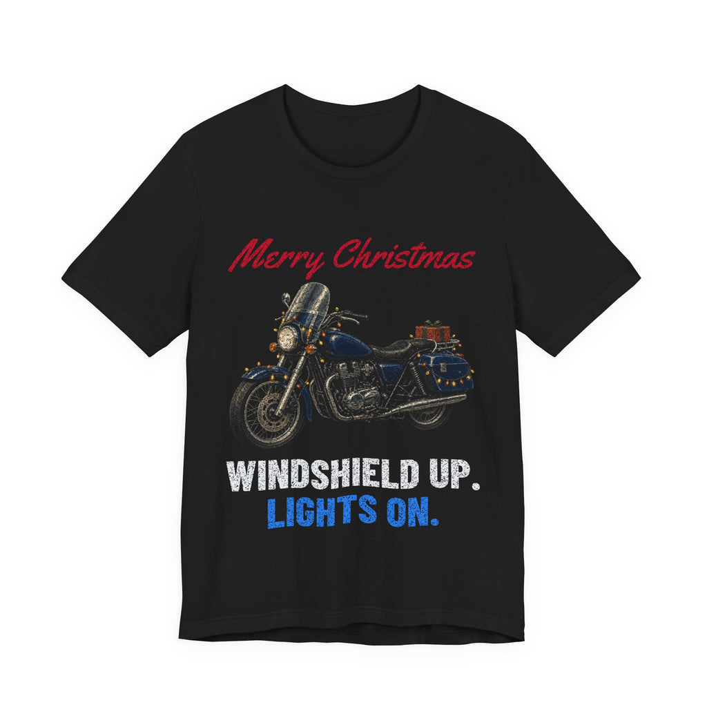 Windshield Up. Lights On. T-Shirt | Ride Ready Cycles