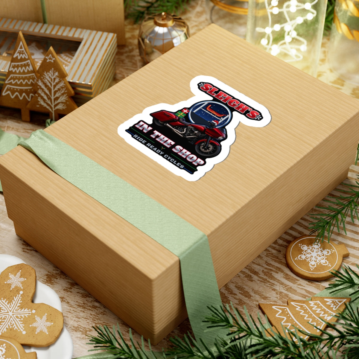 Sleigh’s In The Shop Sticker | Ride Ready Cycles
