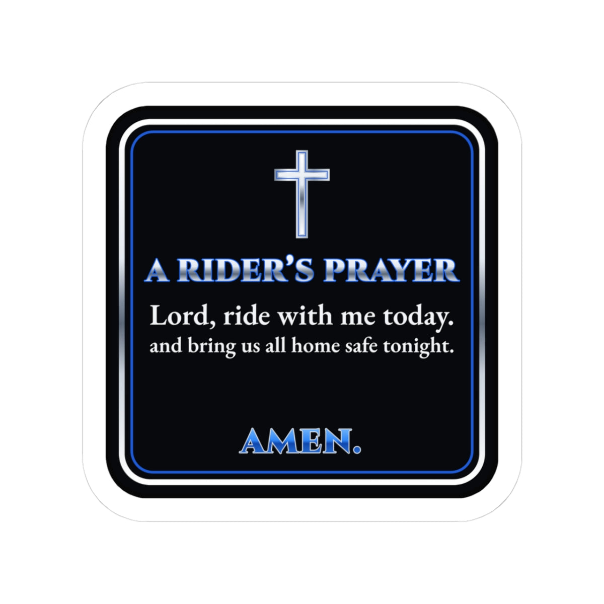 A Rider’s Prayer Sticker | Ride Ready Cycles