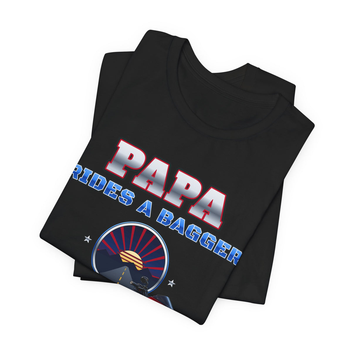 Papa Rides A Bagger Tee - view 3