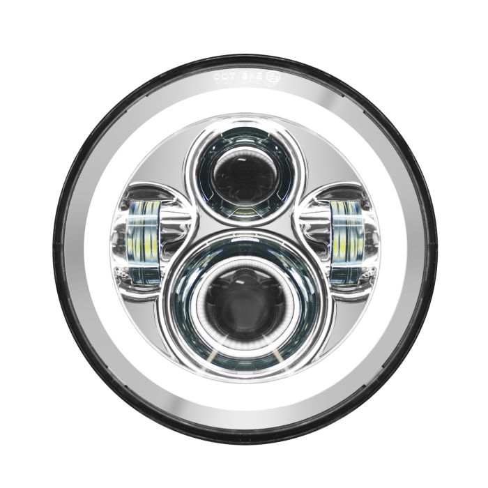 HOGWORKZ 7" HALOMAKER LED Headlight Chrome HW167004