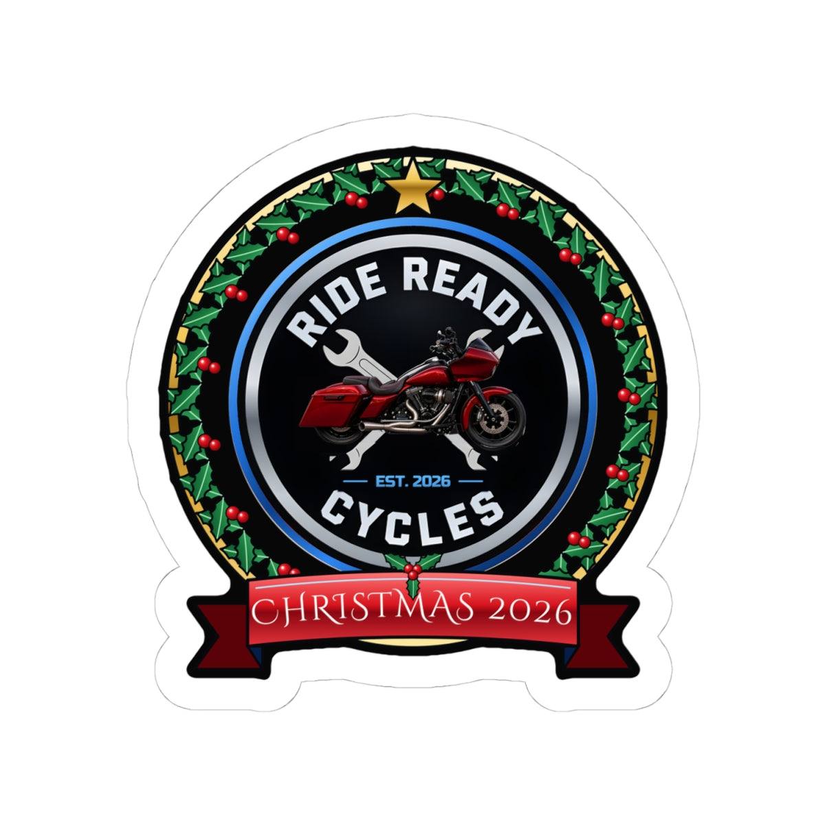 Ride Ready Christmas 2026 Sticker | Ride Ready Cycles