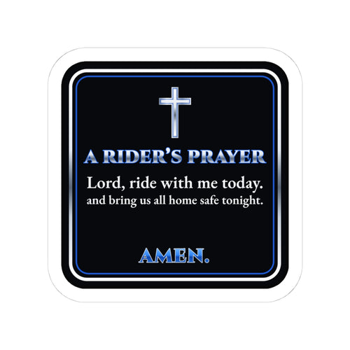 A Rider’s Prayer Sticker | Ride Ready Cycles