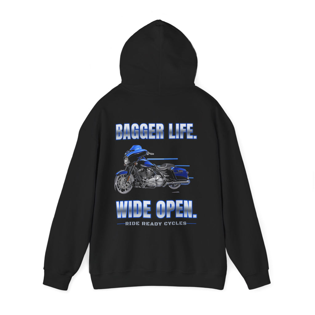 Bagger Life. Wide Open. Hoodie | Ride Ready Cycles