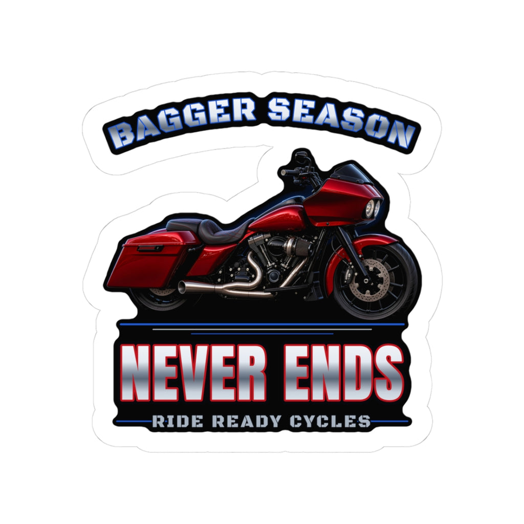 Bagger Season Never Ends Sticker