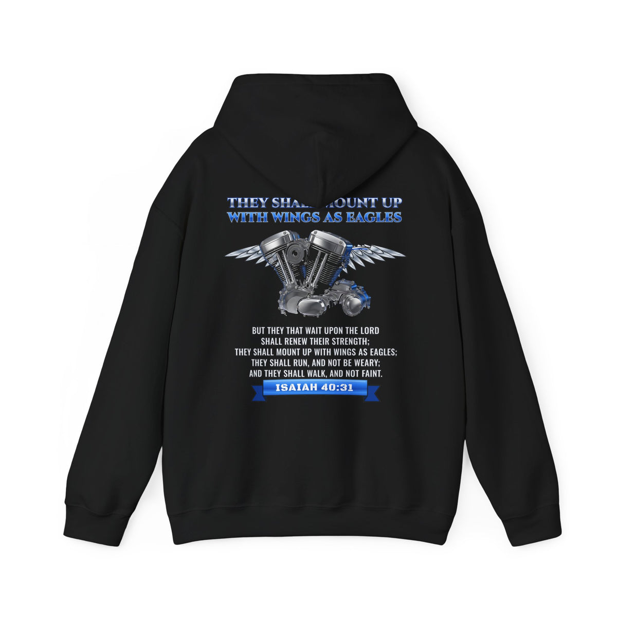Isaiah 40:31 Wings as Eagles Hoodie
