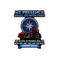 My Presence Shall Go With Thee, Exodus 33:14 Sticker | Ride Ready Cycles