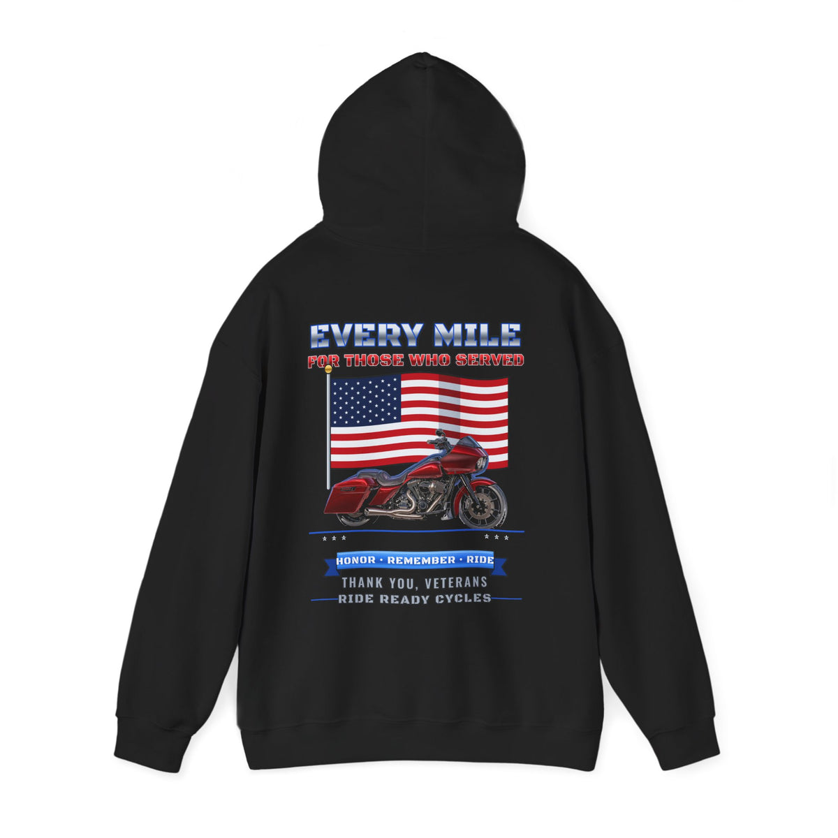 Every Mile For Those Who Served Veterans Hoodie - view 3