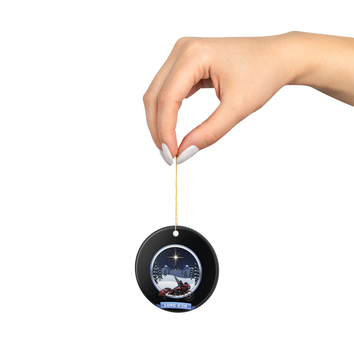 Good Tidings of Great Joy, Luke 2:10 Christmas Ornament | Ride Ready Cycles