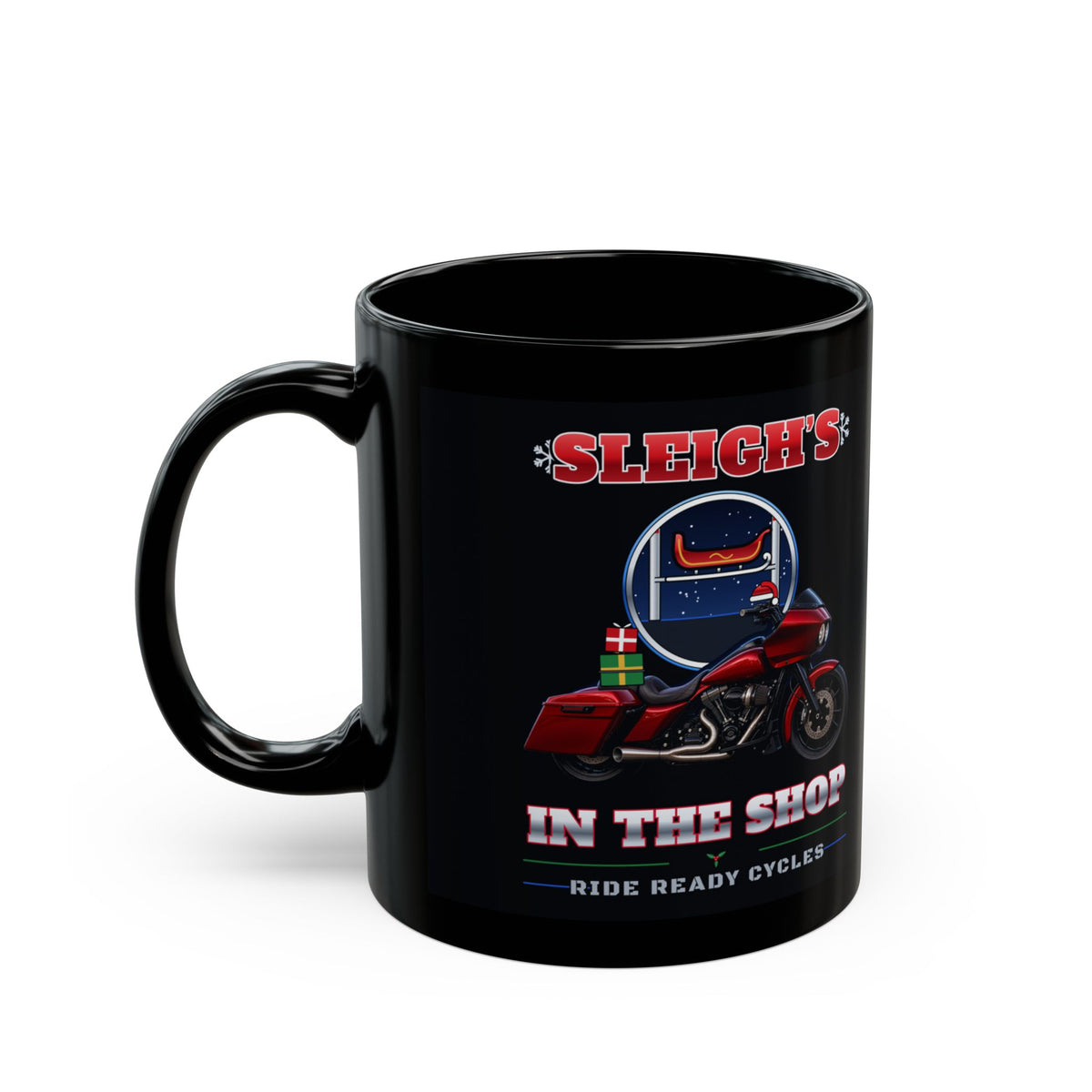 Sleigh’s In The Shop Mug | Ride Ready Cycles