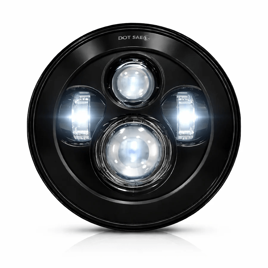 Eagle Lights 7 in LED Headlight Kit Chrome 8700C-RADIO - view 4
