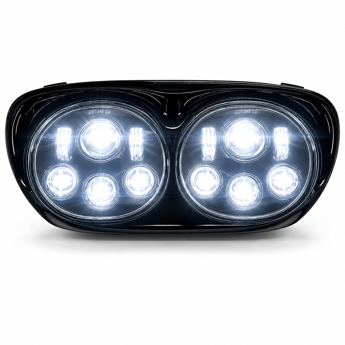 Eagle Lights Dual LED Projection Headlights Black 9500B