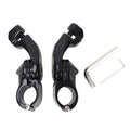 Highway Foot Peg Mount Clamps Black, 1-1/4 in Engine Guard by Ride Ready Cycles