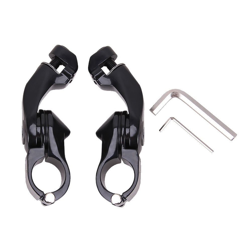 Highway Foot Peg Mount Clamps Black, 1-1/4 in Engine Guard - view 3