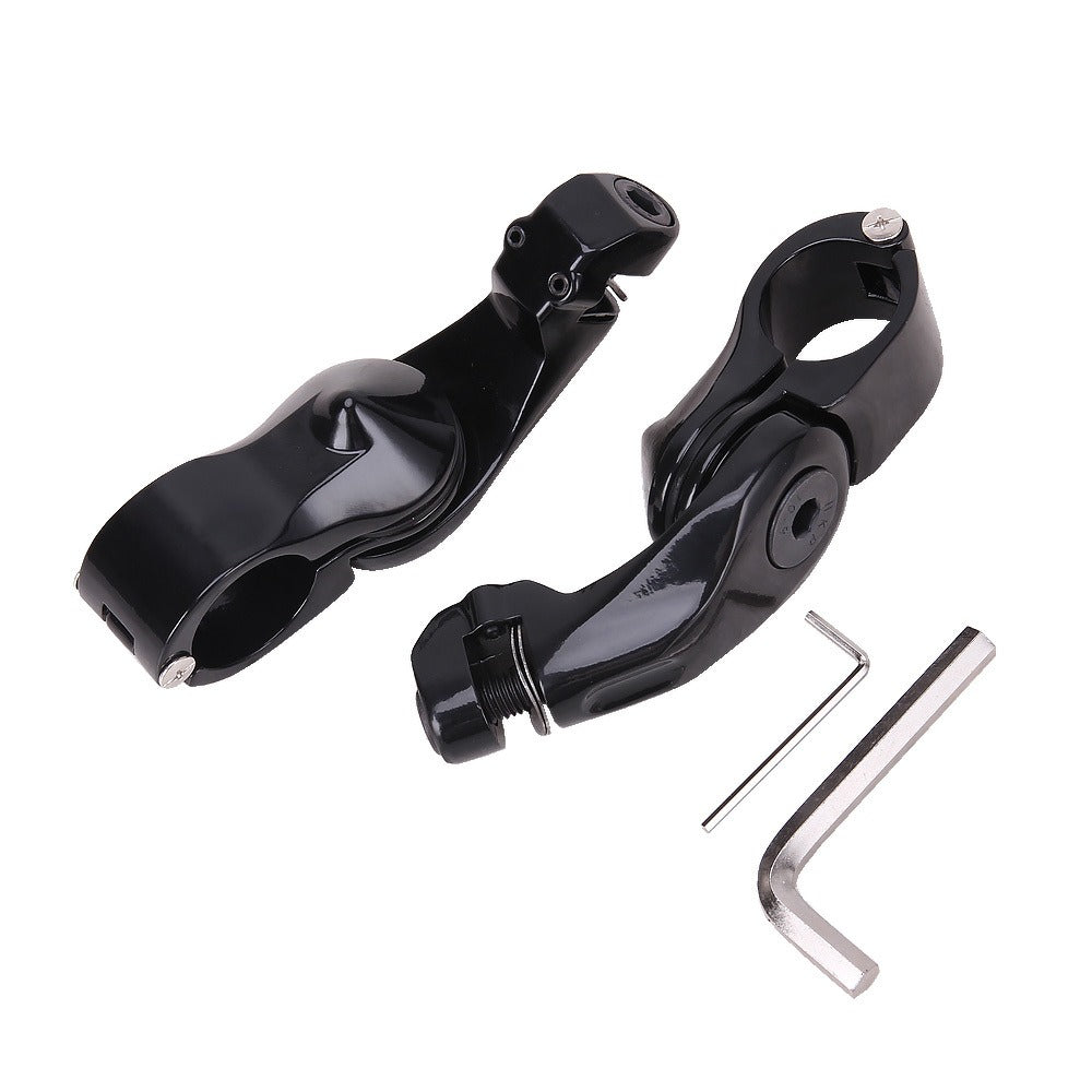 Highway Foot Peg Mount Clamps Black, 1-1/4 in Engine Guard - view 4