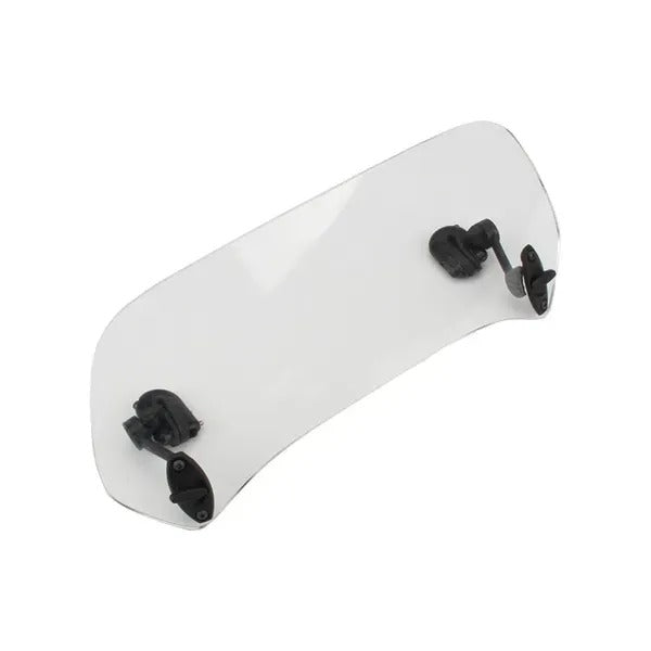 Clip-On Windshield Extension Spoiler Clear Adjustable by Ride Ready Cycles