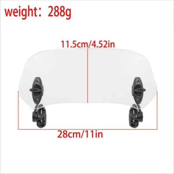 Clip-On Windshield Extension Spoiler Clear Adjustable - view 3