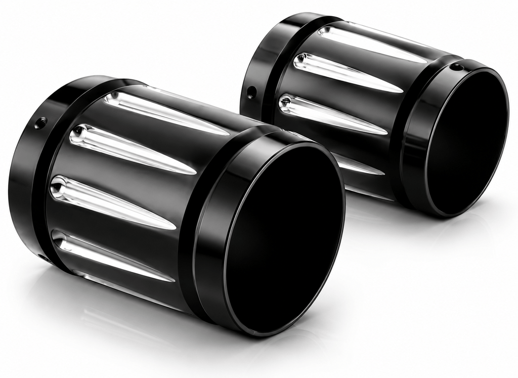 Eagle Lights Black Talon 4 in Exhaust Tips Pair TALON-BC