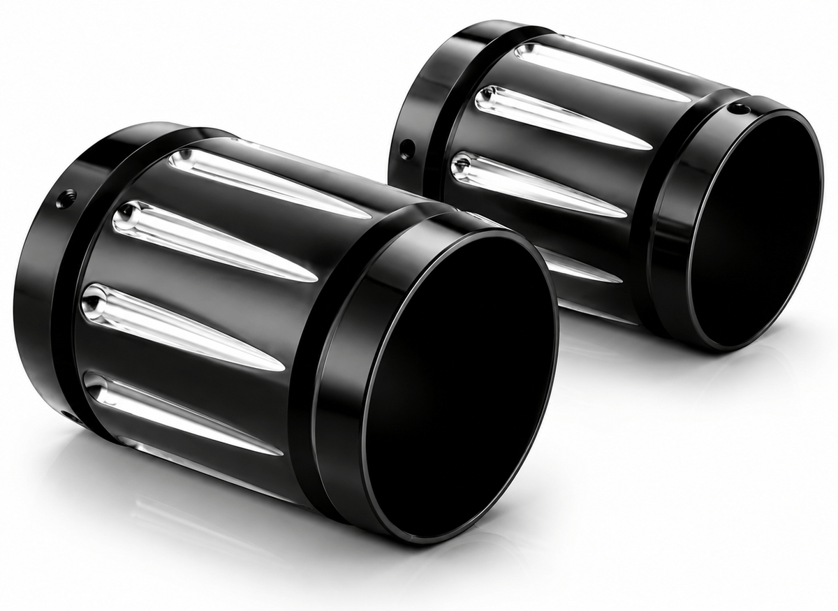 Eagle Lights Black Talon 4 in Exhaust Tips Pair TALON-BC