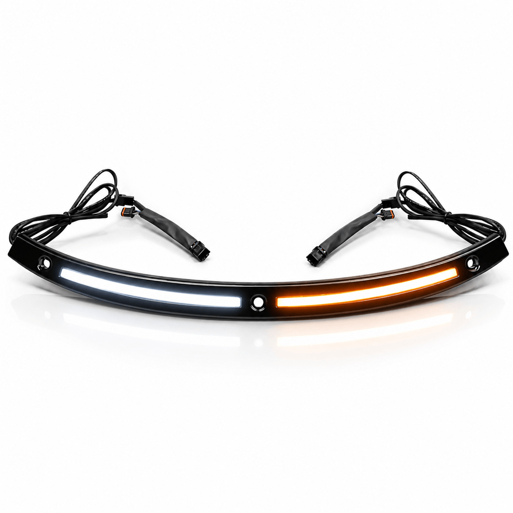 Eagle Lights HALOS LED Windshield Trim Black TOUR14-WIND