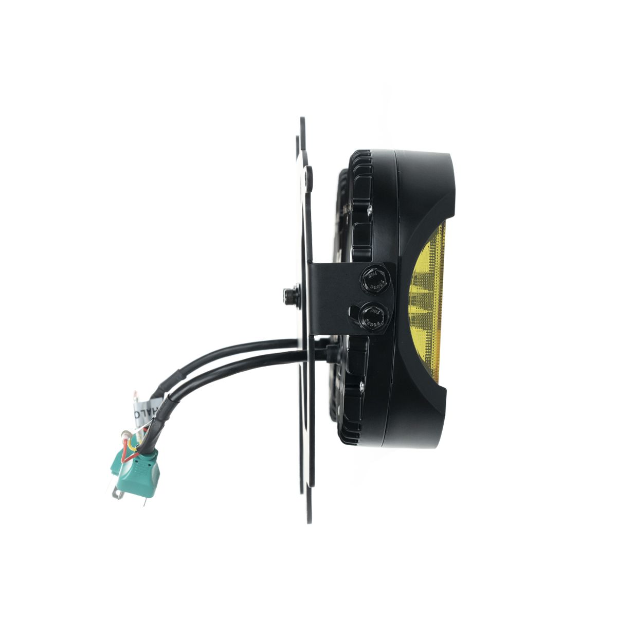 Side view with wiring harness - HOGWORKZ Sabertooth Performance LED Headlight HW167010