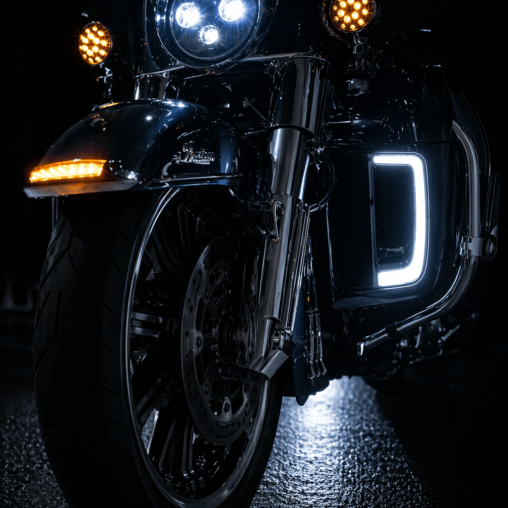 Eagle Lights SUNBURST Lower Fairing Grills LED DRL GRL-01-B - view 2