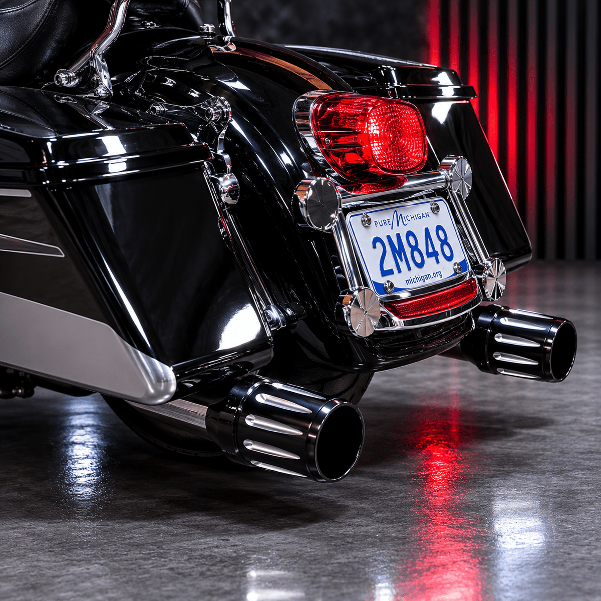Eagle Lights Black Talon 4 in Exhaust Tips Pair TALON-BC - view 2