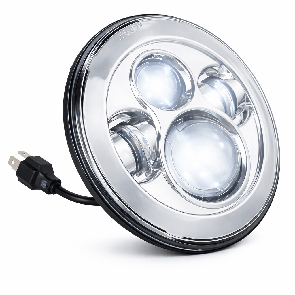 Eagle Lights 7 in LED Headlight Kit Chrome 8700C-RADIO - view 3