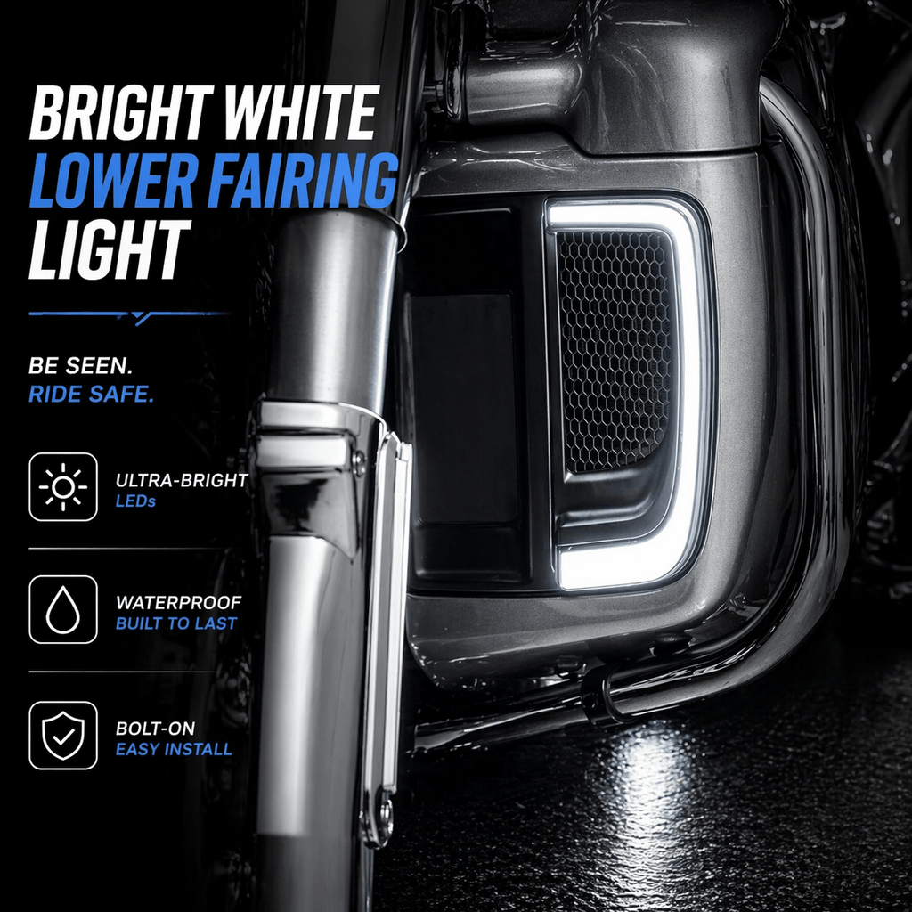 Eagle Lights SUNBURST Lower Fairing Grills LED DRL GRL-01-B - view 4
